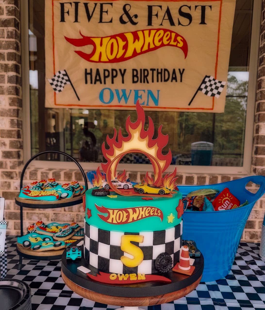 Hot Wheels themed custom sculpted cake by Sweet Cakes by Kristen