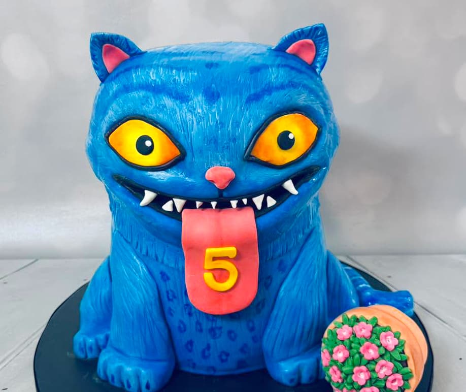K-pop tiger themed custom sculpted cake by Sweet Cakes by Kristen