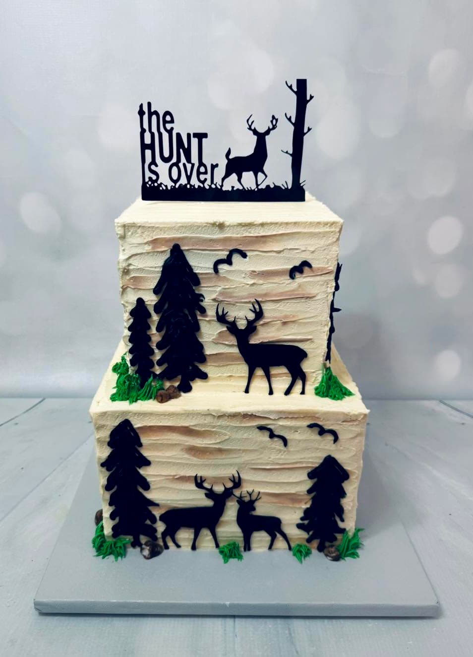 Custom hunting themed groom's cake by Sweet Cakes by Kristen in Pensacola, Florida